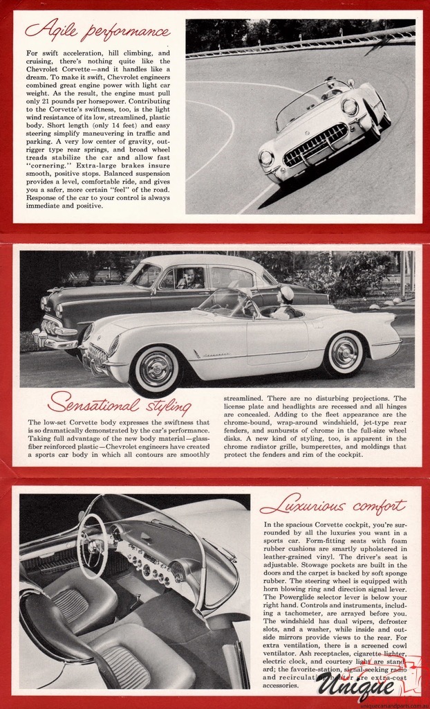 1954 Corvette Red Foldout Page 3